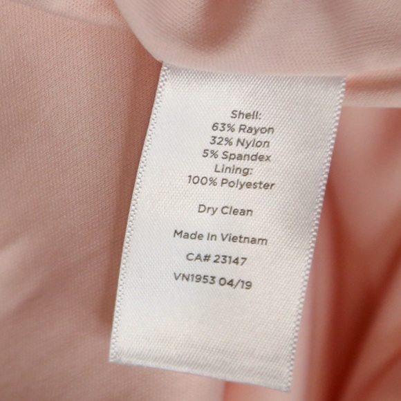 Talbots TIPPED PONTE SHEATH DRESS - SCALLOP PINK - Picture 8 of 9